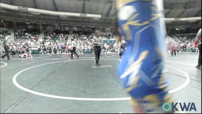 64 lbs Round Of 16 - Ben Bartel, Bartlesville Wrestling Club vs Blaine Backus, Newkirk Takedown Club