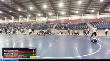 38 lbs Semifinal - Caleb Emerson, Excalibur Wrestling Club vs Bentley Baker, Mountain Ridge Youth Wrestling