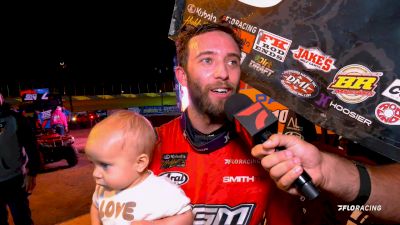 Tanner Thorson Reacts After Path Valley Kubota High Limit Win