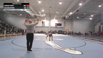 126 lbs 2nd Wrestleback (16 Team) - Kaloeb Ritter, Tift County vs Landon Tran, Mill Creek