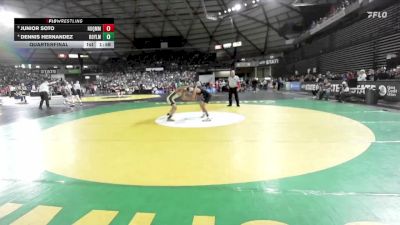 Boys 1A 120 lbs Quarterfinal - Junior Soto, Hoquiam vs Dennis Hernandez, Royal