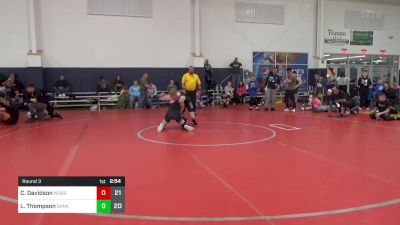 125 lbs Round 3 - Christopher Davidson, Woodshed WC vs Luke Thompson, Donahue Wrestling Academy