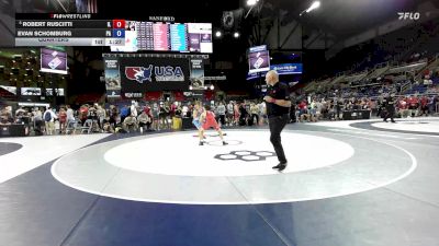 126 lbs Quarters - Robert Ruscitti, IL vs Evan Schomburg, PA