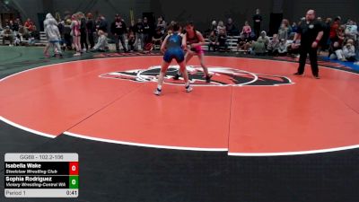 102.2-106 lbs Champ. Round 2 - Isabella Wake, Steelclaw Wrestling Club vs Sophia Rodriguez, Victory Wrestling-Central WA
