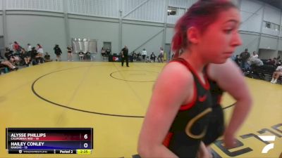 100 lbs Round 2 (8 Team) - Abigail Alvarado, California Red vs Jaidyn Alvarado, Kansas