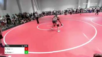 170 lbs Consi Of 8 #2 - Kaley Rice, Threshold WC vs Najeh Russo, BC Thunder Wrestling