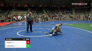 80 lbs Consolation - Jayden Beard, Tulsa Blue T Panthers vs Sonny Holladay, Clinton Youth Wrestling