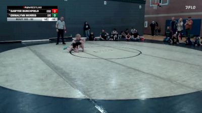 62 lbs Quarterfinal - Sawyer Burchfield, Idaho Falls Wrestling Club vs Emmalynn Morris, Lakeland Wrestling Club