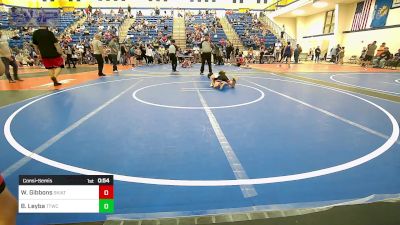 58 lbs Consolation - Walker Gibbons, Skiatook Youth Wrestling vs Bree Leyba, Team Tulsa Wrestling Club