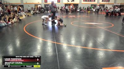 PW-14 lbs 1st Place Match - Louis Thompson, Hawkeye Wrestling Academy vs Brantley Coufal, DC Elite