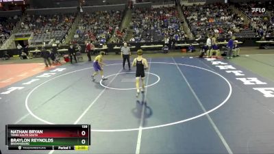 138 lbs Quarterfinal - Braylon Reynolds, Brownsburg vs Nathan Bryan, Terre Haute South