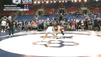 125 lbs Champ. Rd Of 128 - Melanie Medrano, Arkansas vs Hannah Naccarati-Cholo, Arizona