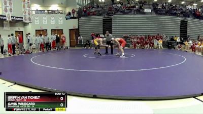 157 lbs Placement Matches (8 Team) - Griffin Van Tichelt, Crown Point vs Gavin Winegard, Evansville Mater Dei