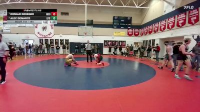 190 lbs Quarterfinal - Ronald Krueger, Niobrara County vs Alec DeMarce, Lingle-Ft. Laramie/Southeast