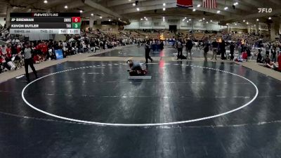 126 lbs Quarterfinals (8 Team) - JP Brennan, Signal Mountain High School vs Kiivon Butler, Tullahoma High School