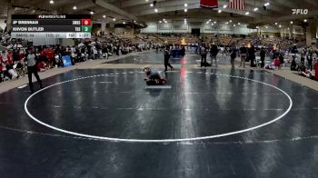 126 lbs Quarterfinals (8 Team) - JP Brennan, Signal Mountain High School vs Kiivon Butler, Tullahoma High School