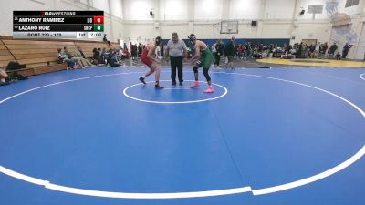 179 lbs Champ. Round 1 - Lazaro Ruiz, Sacred Heart Cathedral Prep vs Anthony Ramirez, Liberty