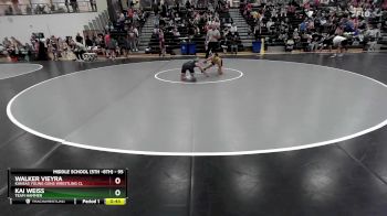 95 lbs Cons. Round 3 - Kai Weiss, Team Hammer vs Walker Vieyra, Kansas Young Guns Wrestling Cl