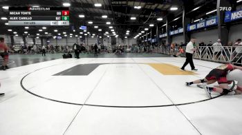154 lbs Rr Rnd 1 - Micah Tonte, Indiana Outlaws Gold vs Alex Carillo, Mat Warriors Yellow
