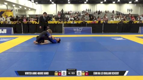 Erin Na Lei Okalani Scheidt vs Winter Anne-Marie Hand 2025 World IBJJF Jiu-Jitsu No-Gi Championship