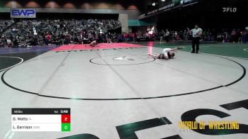 90 lbs Consi Of 4 - Gracelynn Watts, Team Aggression vs Lauren Garrison, Ogden's Outlaws Wrestling Club