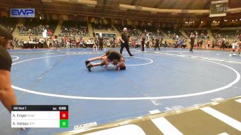 130 lbs Quarterfinal - Brayden Colibert, Tulsa Blue T Panthers vs Nyronni Davis, KIPP TULSA