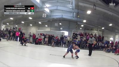 37 lbs Round 3 - Jaxon Rudloff-Montalvo, Niobrara/Verdigre vs Grayson Mrkaljevic Zigler, Hawks Wrestling Club (Lincoln)