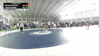 82 lbs Cons. Semi - Bronson McCurdy, Uintah Wrestling vs Lyncoln Morris, Midway Wrestling Club