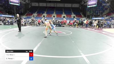 113 lbs Cons 16 #2 - Cooper Hinz, IA vs Erik Perez, FL