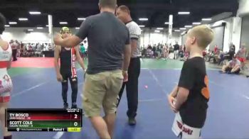 92 lbs Round 6 (8 Team) - Ty Bosco, Ohio Dawgz vs Scott Cole, Colon Trained