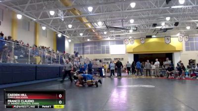 285 lbs Quarterfinal - Franco Claudio, St. Andrew`s Episcopal School vs Caeden Hill, Tupelo High School