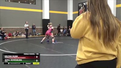 155 lbs Semifinal - Sofia Romesburg, Iowa vs Kelynn Dunn, Powerhouse Wrestling Academy