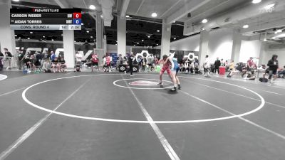 U20 Freestyle FS - 70 lbs Cons. Round 4 - Carson Weber, Izzy Style Wrestling vs Aidan Torres, Indiana RTC