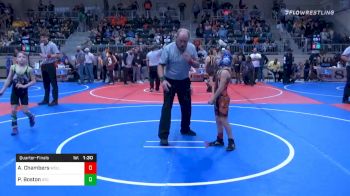 61 lbs Quarterfinal - Abby Chambers, Welling Wrestling vs Peyton Boston, Sallisaw Takedown Club