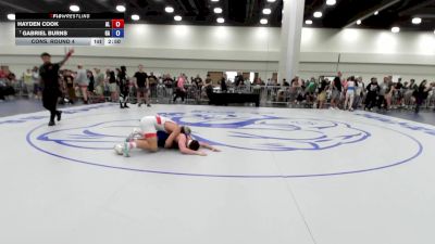 144 lbs Cons. Round 4 - Hayden Cook, AL vs Gabriel Burns, GA
