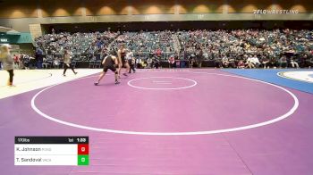 170 lbs Round Of 64 - Karter Johnson, Ponderosa vs Thomas Sandoval, Vacaville