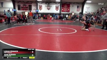 132 lbs Cons. Round 3 - Logan Pennock, Fort Madison vs Gage Burden, New London
