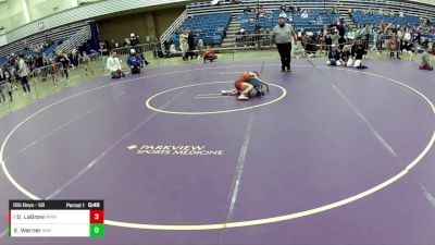 10U Boys - 59 lbs Cons. Round 5 - Easton Werner, Askren Wrestling Academy vs Grayson LaGrow, Michigan Premier WC