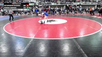 113 lbs Round Of 32 - Kai Napadow Baquero, Winchester vs Dominic Simpson, Belfast High School