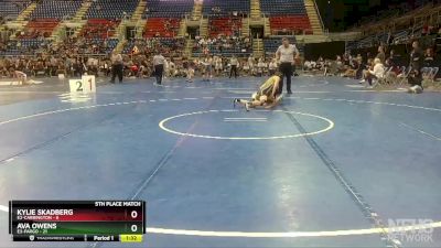 115 lbs Finals (8 Team) - Ava Owens, E3-Fargo vs Kylie Skadberg, E2-Carrington