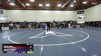 117 lbs Champ. Round 2 - Hailee Moreno, Westcliff University vs Julia Daus, University Of Alberta