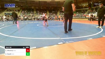 43 lbs Semifinal - Christopher Moreno, Reign vs Cash Scott, Cowboy Wrestling Club