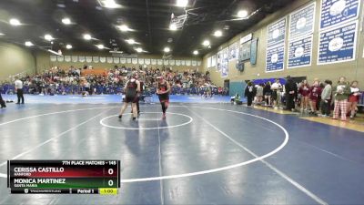 145 lbs 1st Place Match - Cerissa Castillo, Hanford vs Monica Martinez, Santa Maria