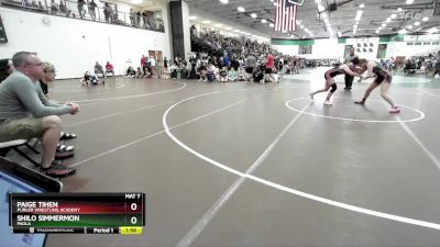 125 lbs Quarterfinal - Shilo Simmermon, Paola vs Paige Tihen, Purler Wrestling Academy