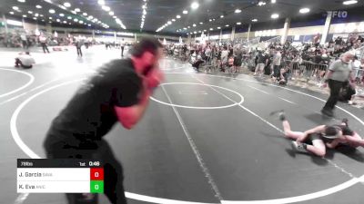 78 lbs Quarterfinal - Joshua Garcia, Savage House WC vs Kellen Eva, Aniciente TC