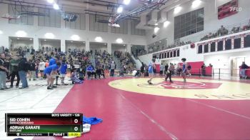 126 lbs Cons. Round 3 - Adrian Garate, Eastlake vs Sid Cohen, Rancho Bernardo