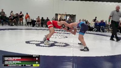 105 lbs Round 4 (6 Team) - Colton Benwell, Missouri Gold vs Colton Riordan, Fort Hammers