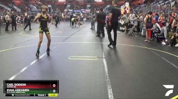 80 lbs Quarterfinal - Evan Asikainen, U.P. Elite Wrestling vs Cael Dodson, Huron WC