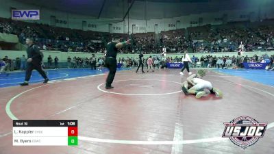 80 lbs Round Of 32 - Liam Kappler, Choctaw Ironman Youth Wrestling vs Mason Byers, D3 Wrestling Cluib