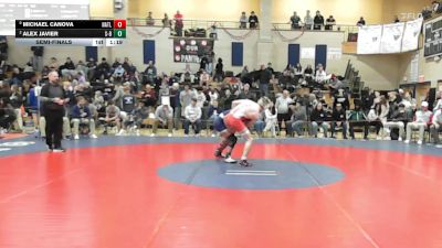 132 lbs Semifinal - Michael Canova, North Attleborough vs Alex Javier, Somerset Berkley